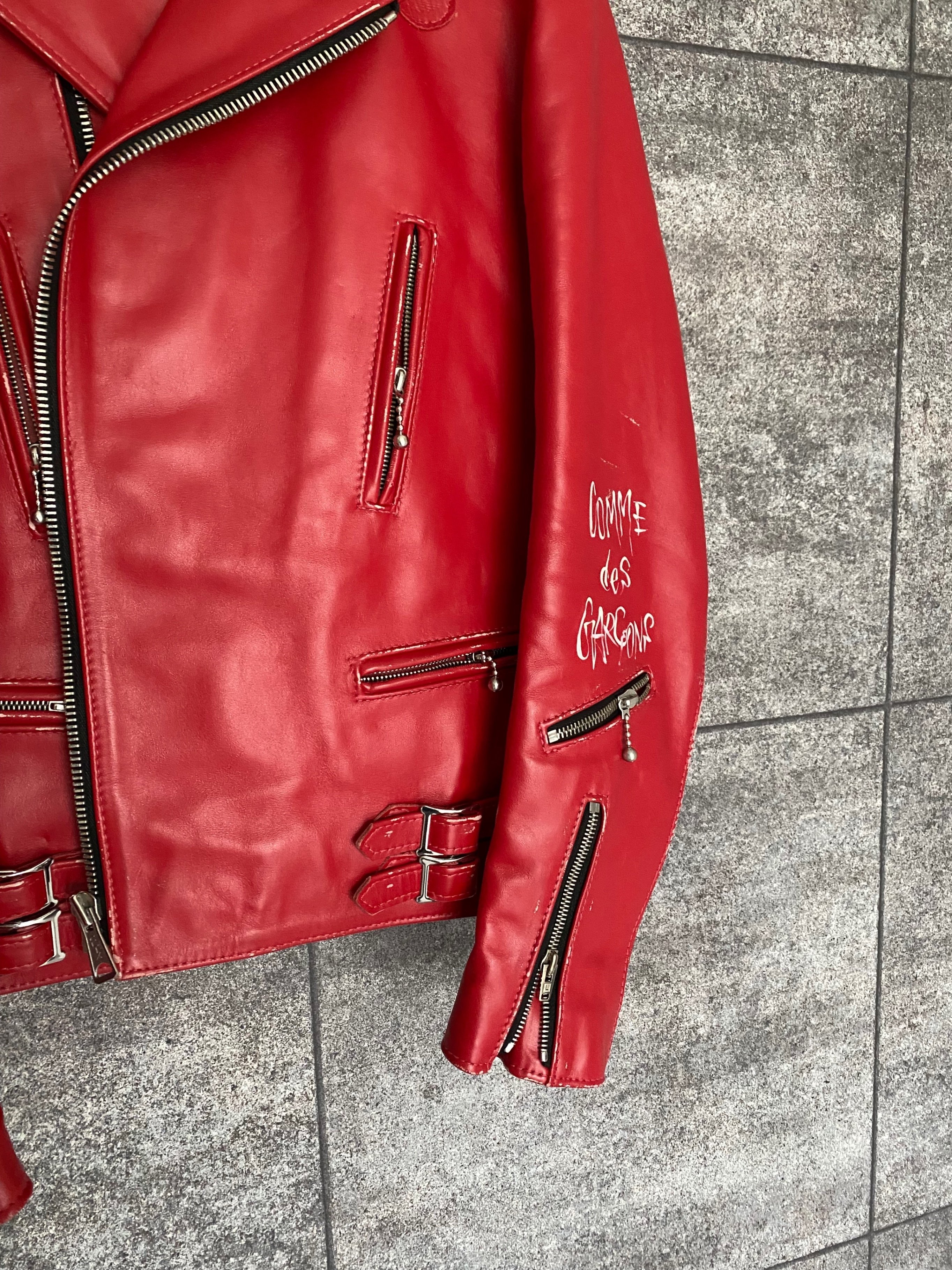 購入趣味レーション】 〜コムデギャルソン×ルイスレザーズ 『赤』 +