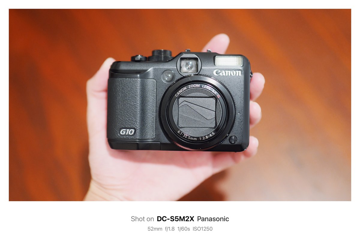 オールドコンデジ】PowerShot G10のサイズ感が可愛すぎてやばい｜鈴木  