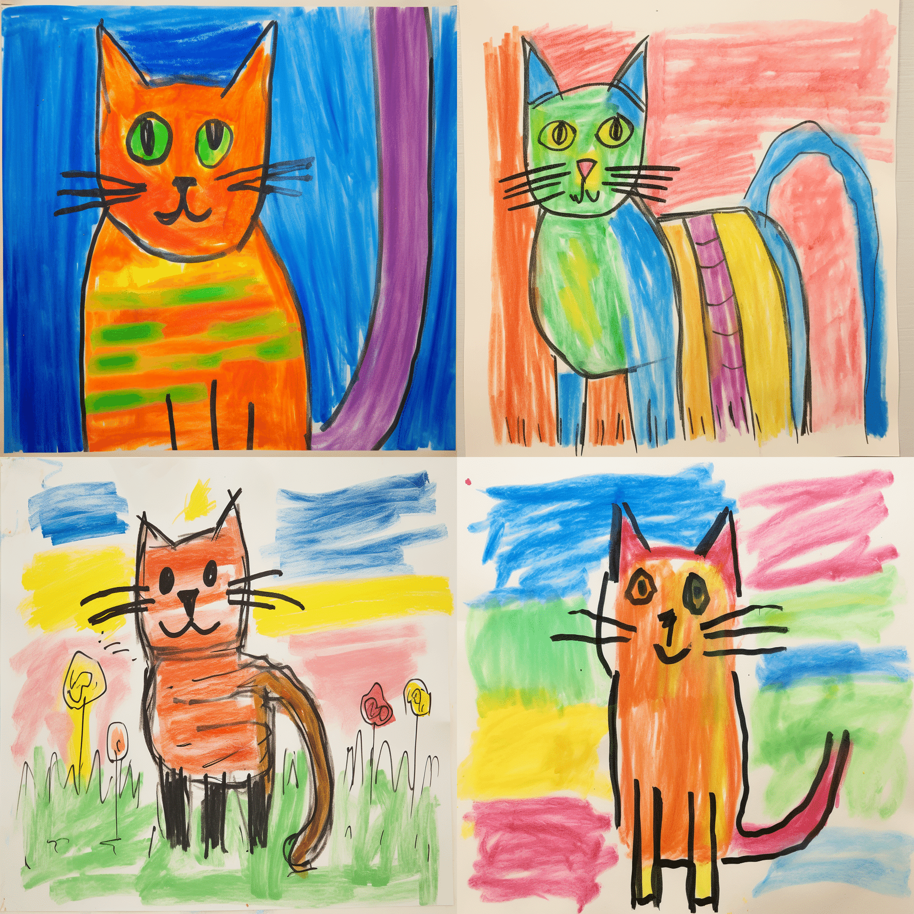 Midjourney：子供が描いた下手くそな絵を描いてみる｜Midjourneyの教科書