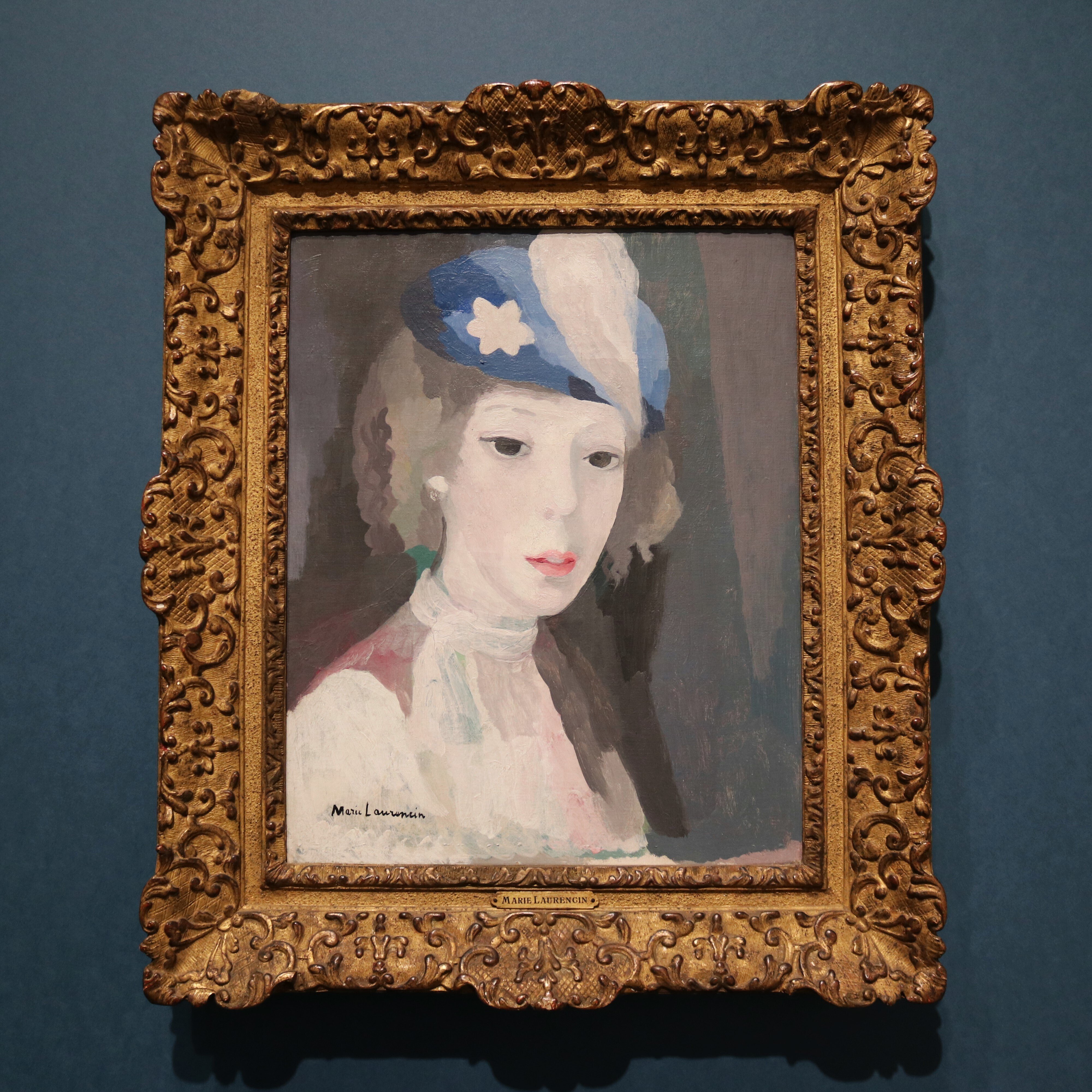 MARIE　LAURENCIN 、マリー・ローランサン、先のとがった帽子の自画像 MARIE LAURENCIN 、マリー・ローランサン、先のとがった帽子の
