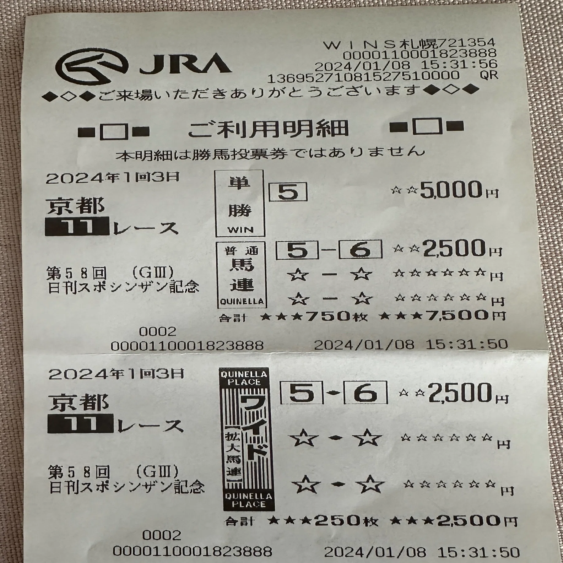 2024年馬券戦術備忘録｜けんてぃー
