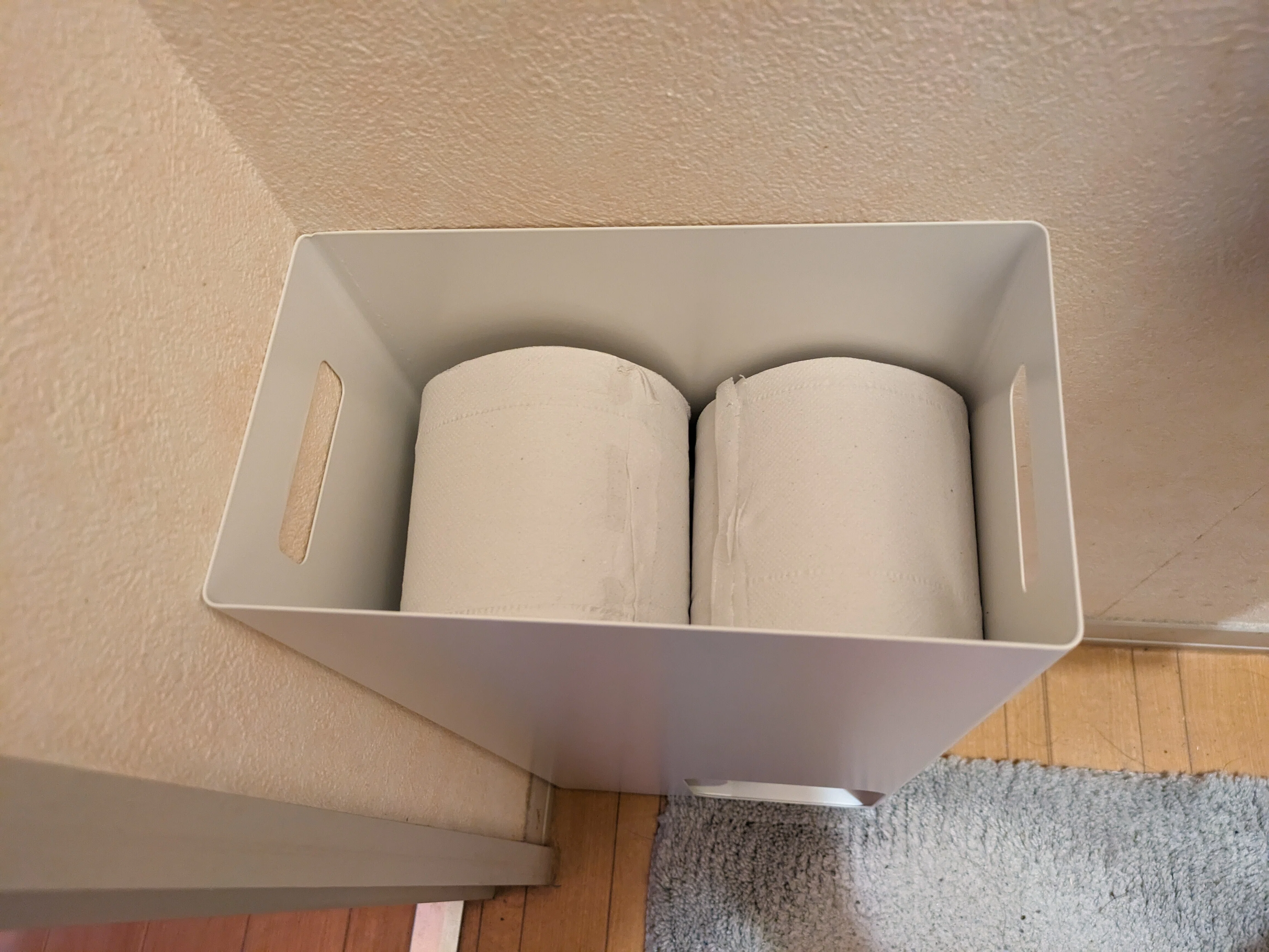山崎実業(Yamazaki)】「トイレットペーパー ストッカー ホワイト」で