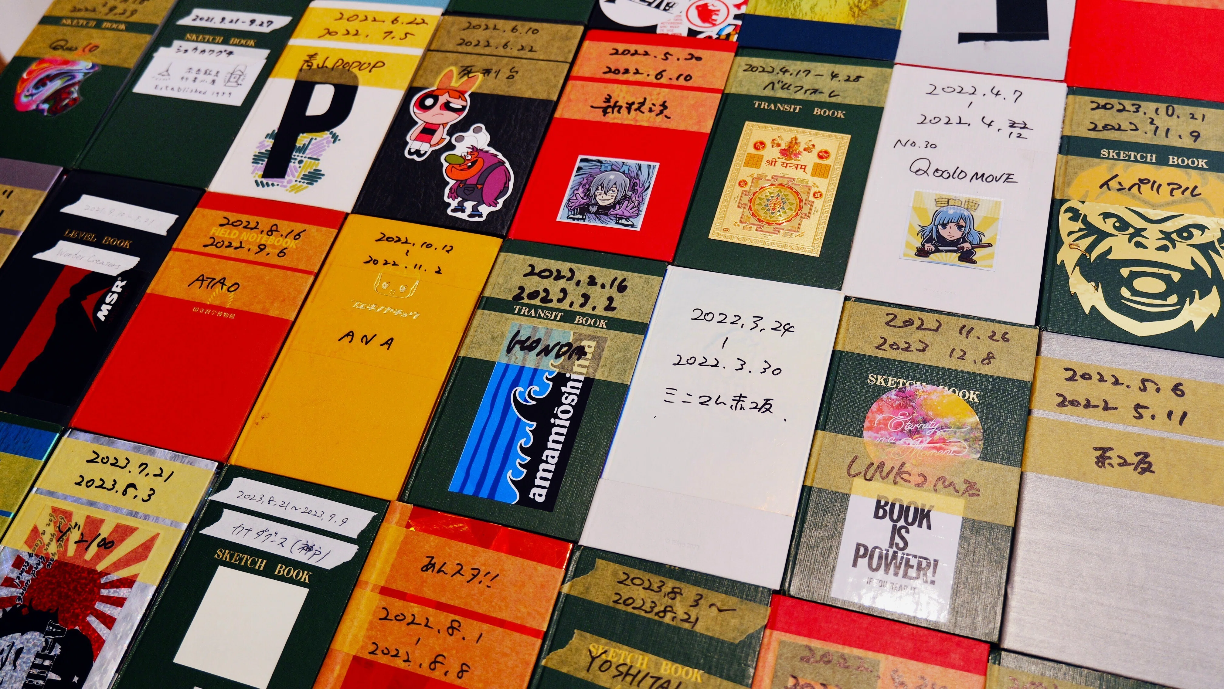 2年半分の測量野帳｜鈴木ユートピア