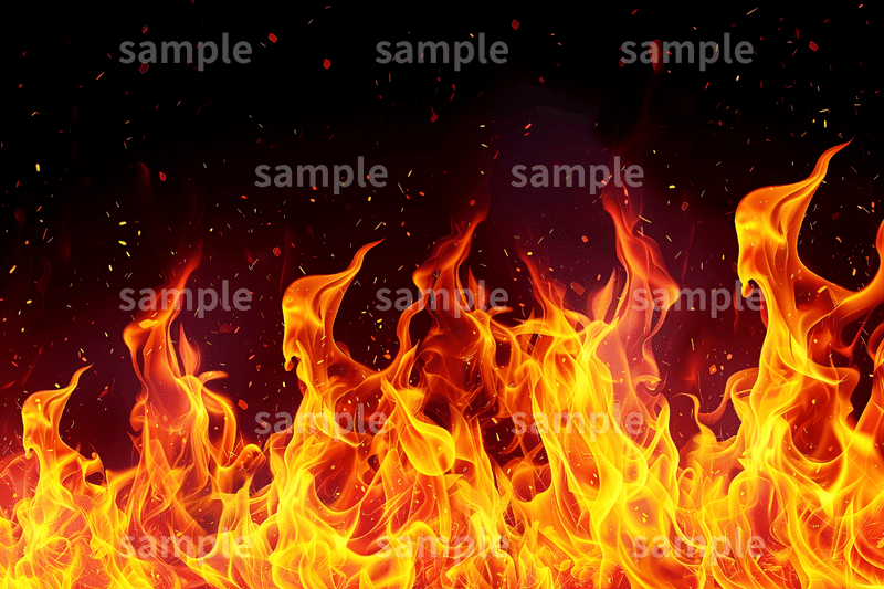 「炎」のフリー素材3枚セット｜サムネイル・バトル（VS）シーン・燃えるイメージ画像に｜FREE
