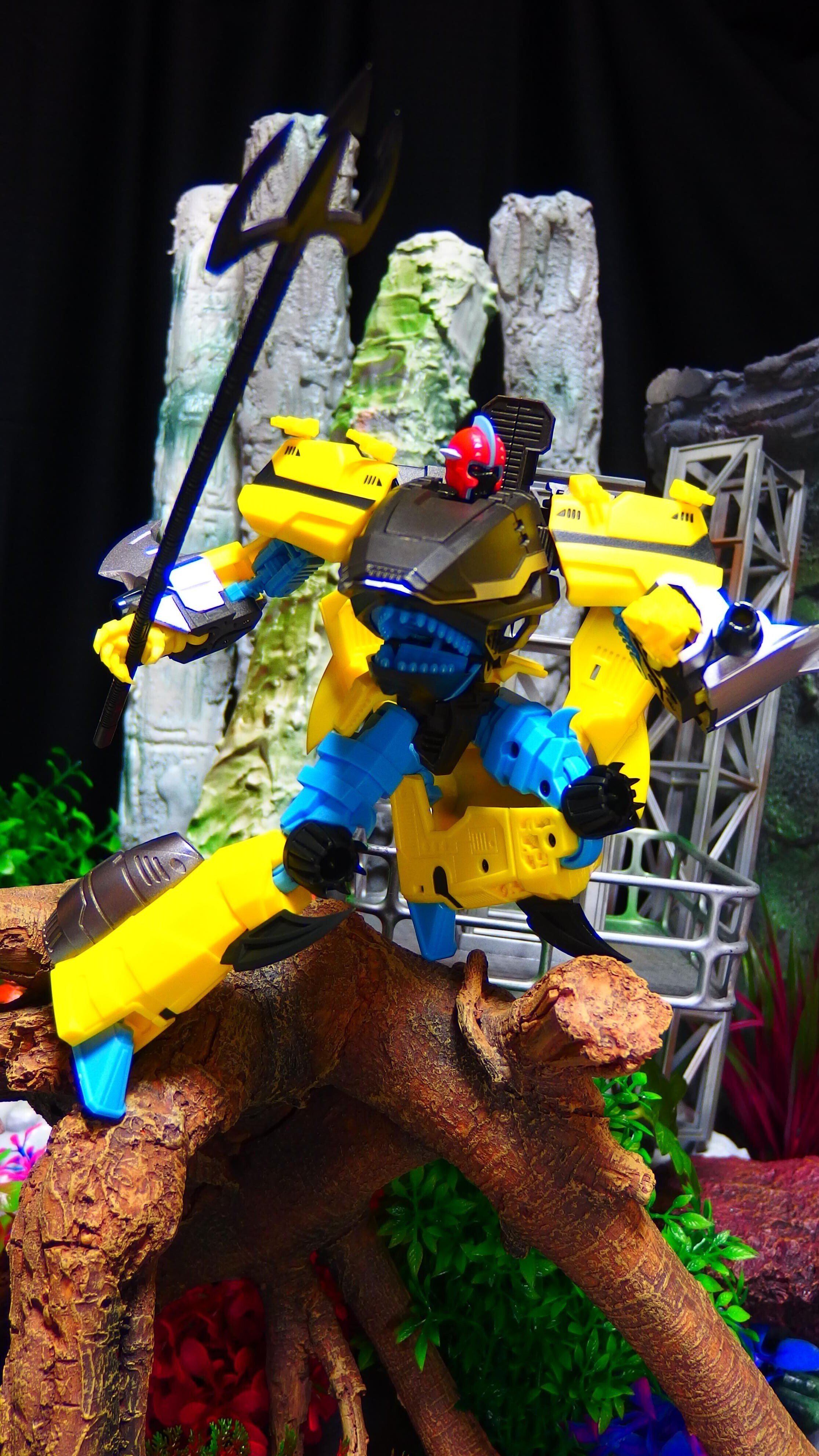 変形ロボ][非正規TF]ジオラマ玩具レビュー382 シャークティコン