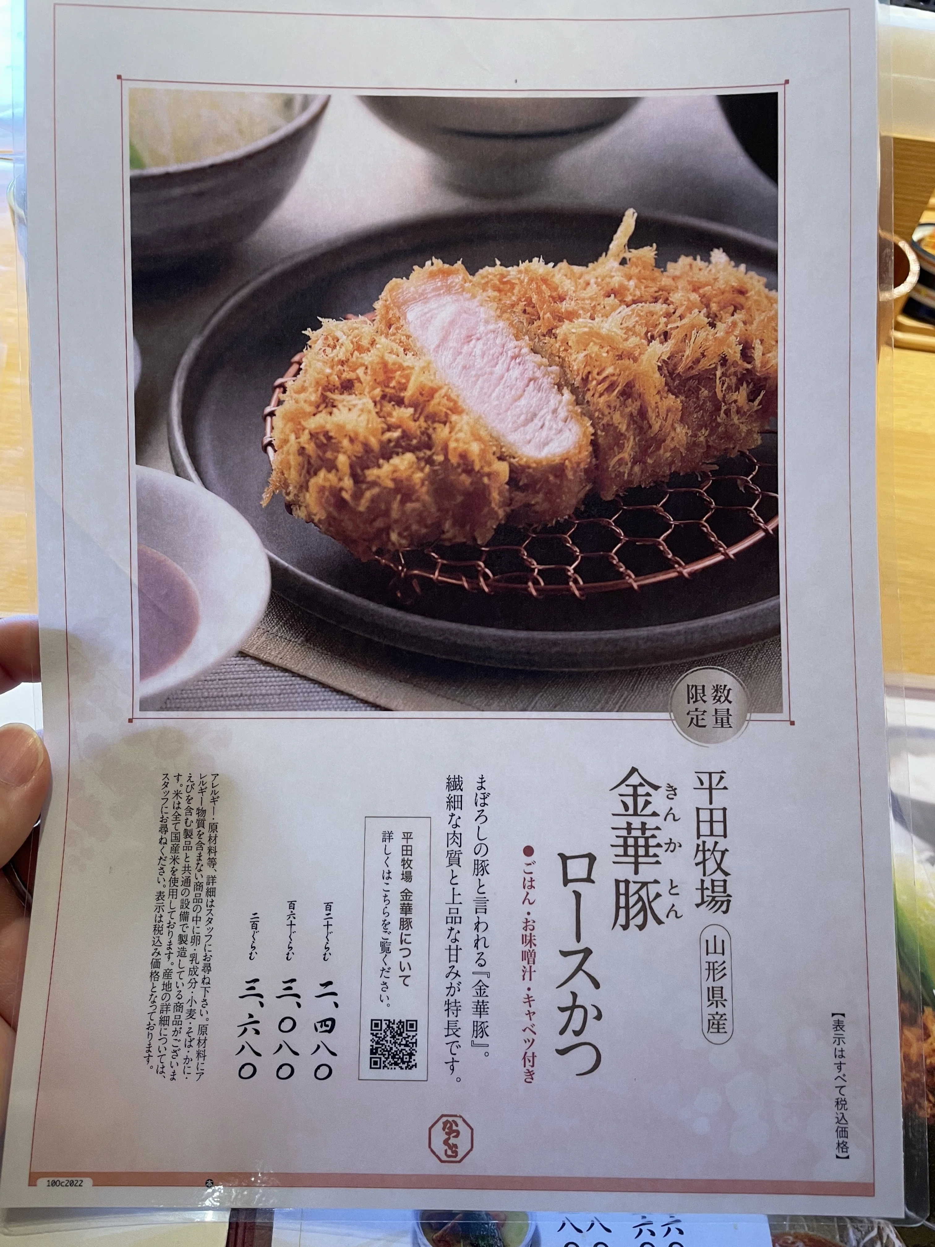 盛り付け図鑑32】とんかつ特集8-名代とんかつ かつくら 京都ポルタ