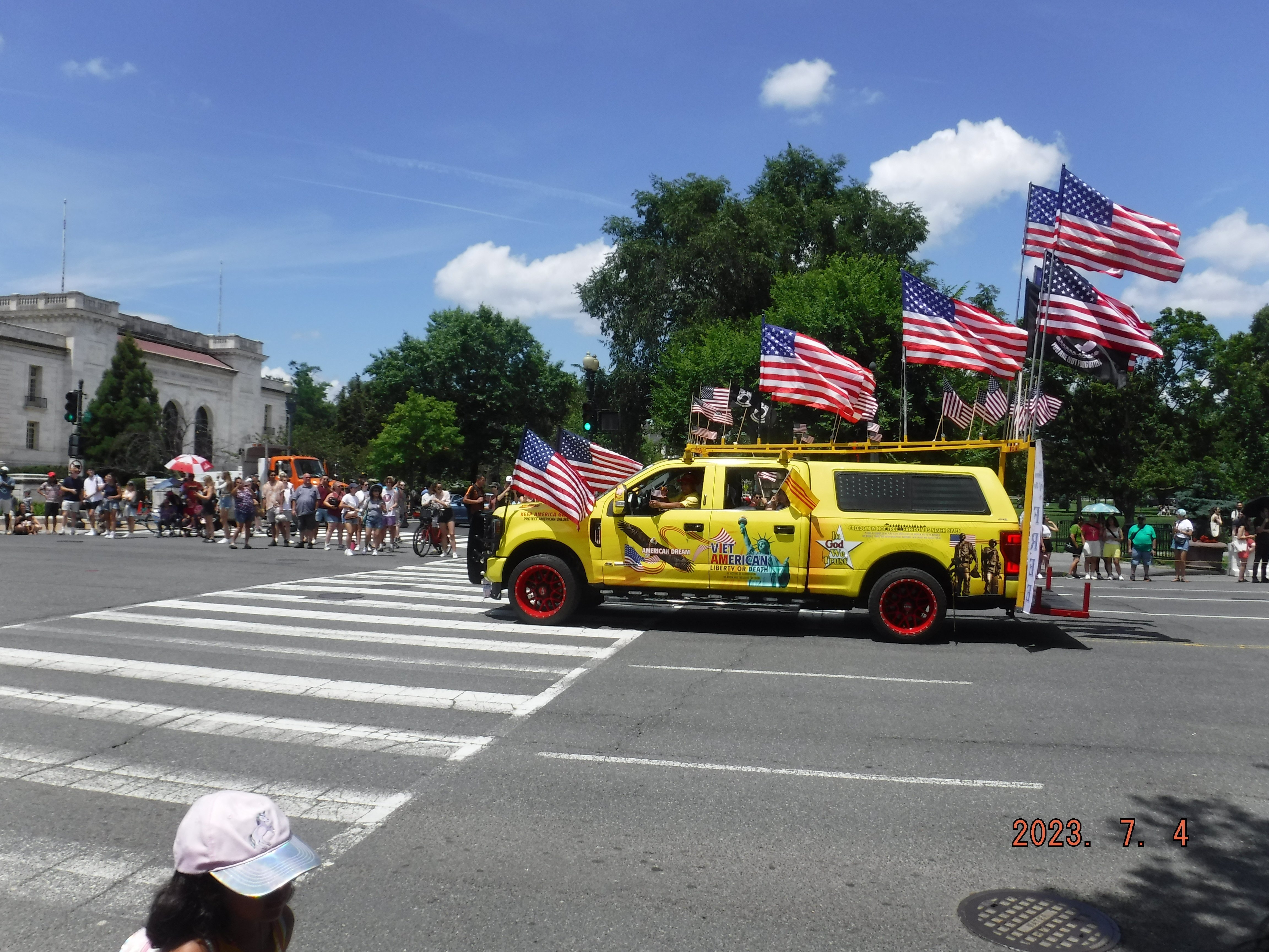 アメリカ横断30日目2023アメリカ独立記念日祝賀パレード ワシントンDC