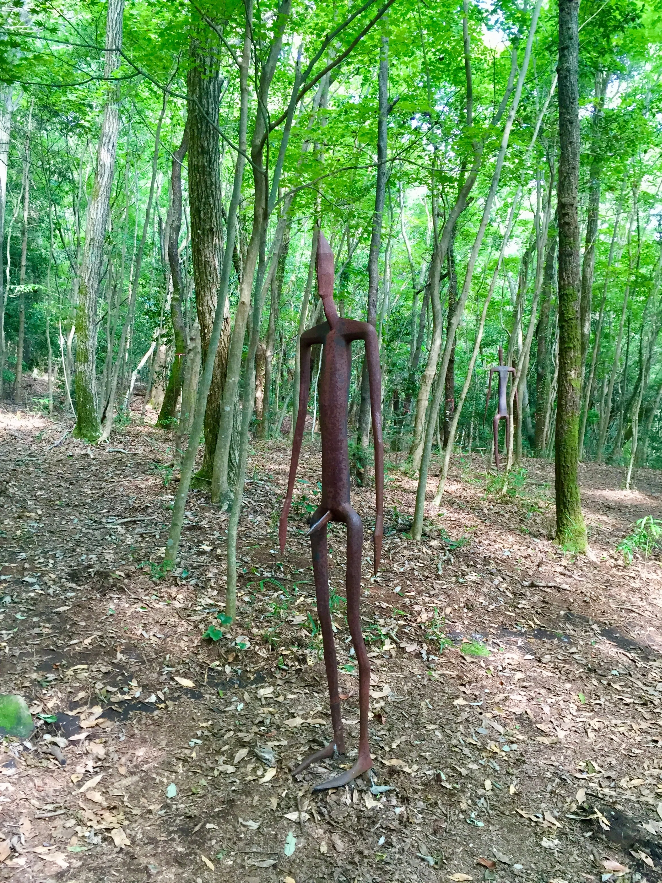 木製彫刻 自然風景 庭の芸術図鑑 01】 樹の''静域''にいざなう彫刻｜MUMU / 橆々園藝社