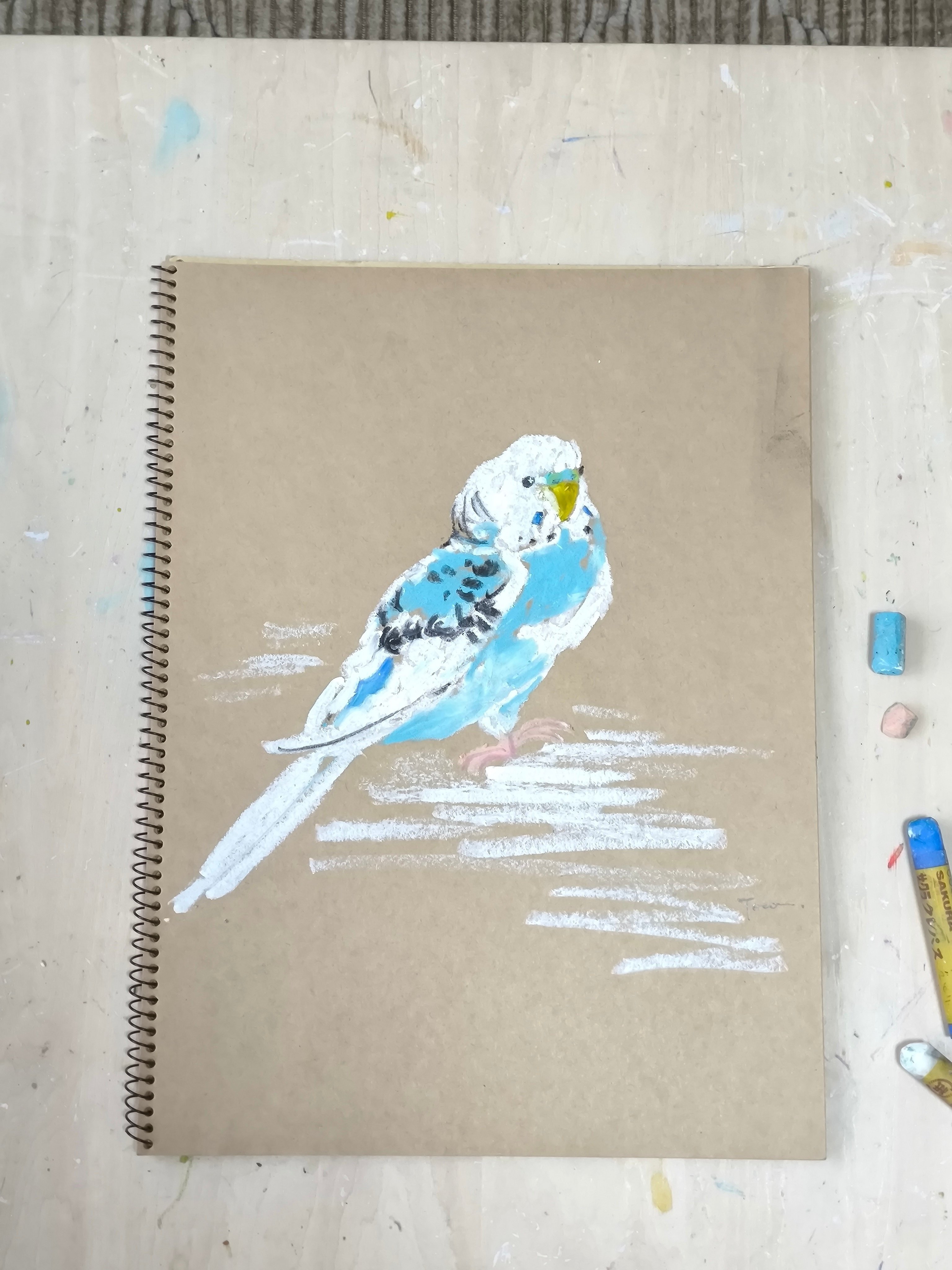 クレヨンでクロッキー｜ことり絵画教室