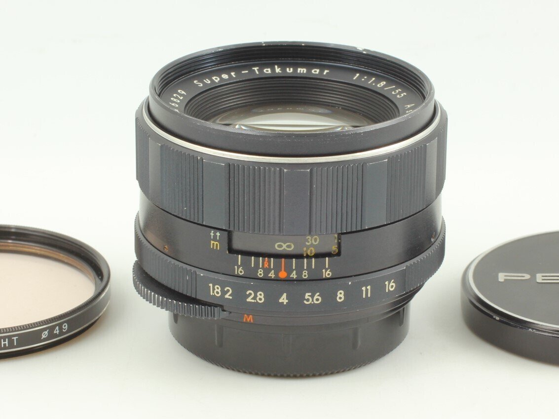 スーパータクマー 55mm F/1.8前期型の絞りとピント調整 スーパータクマー 55mm F/1.8前期型の絞りとピント調整