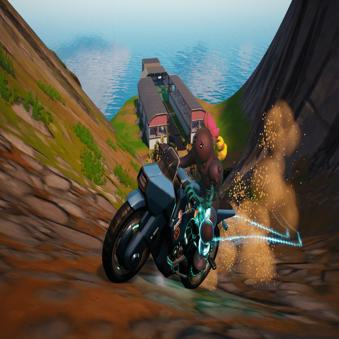 Fortniteクリエイティブ作品「Motorbike Racing」｜ぼぼてん