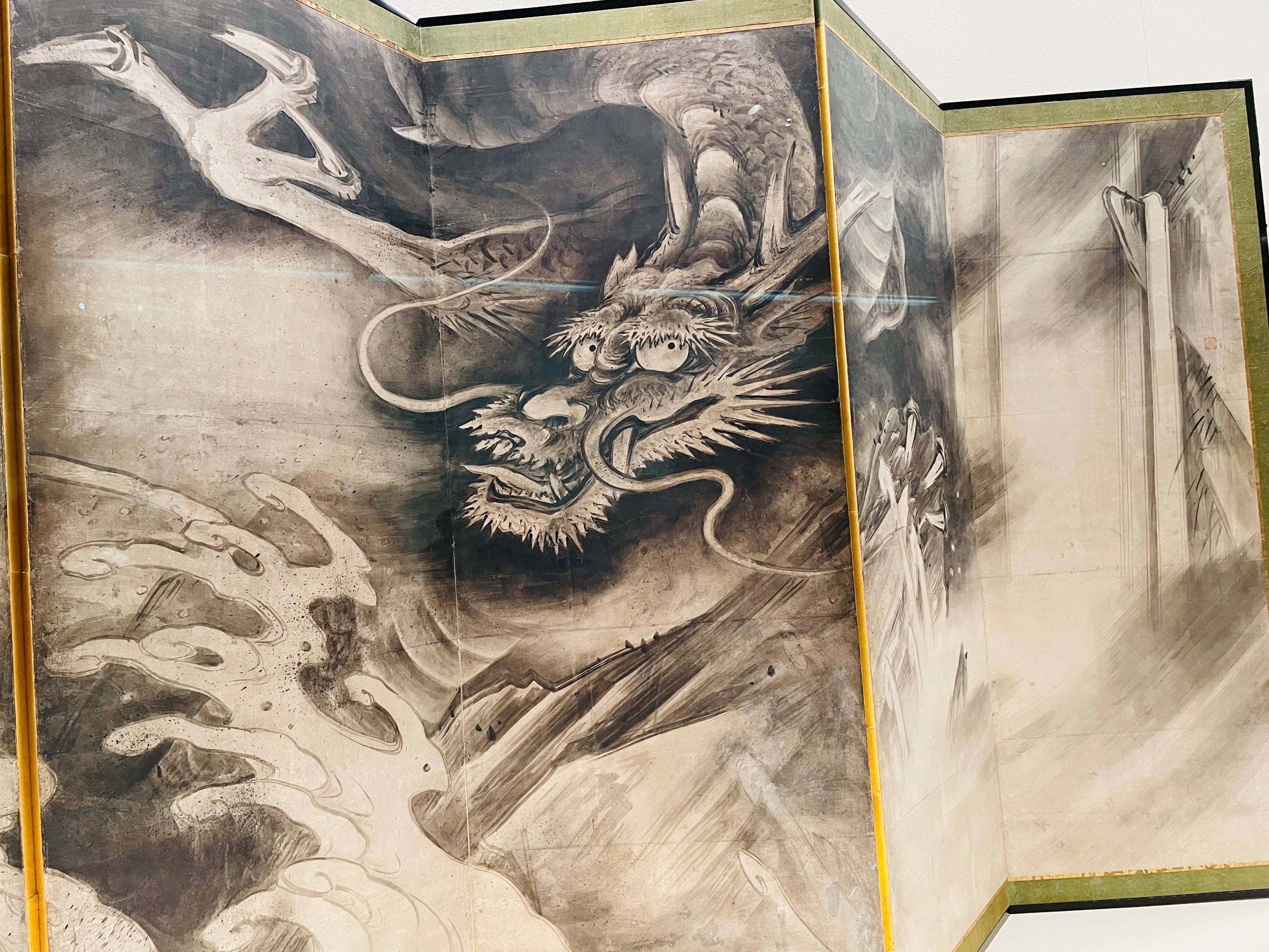 螺鈿屏風　龍虎 File:龍虎図屏風.jpg - Wikimedia Commons