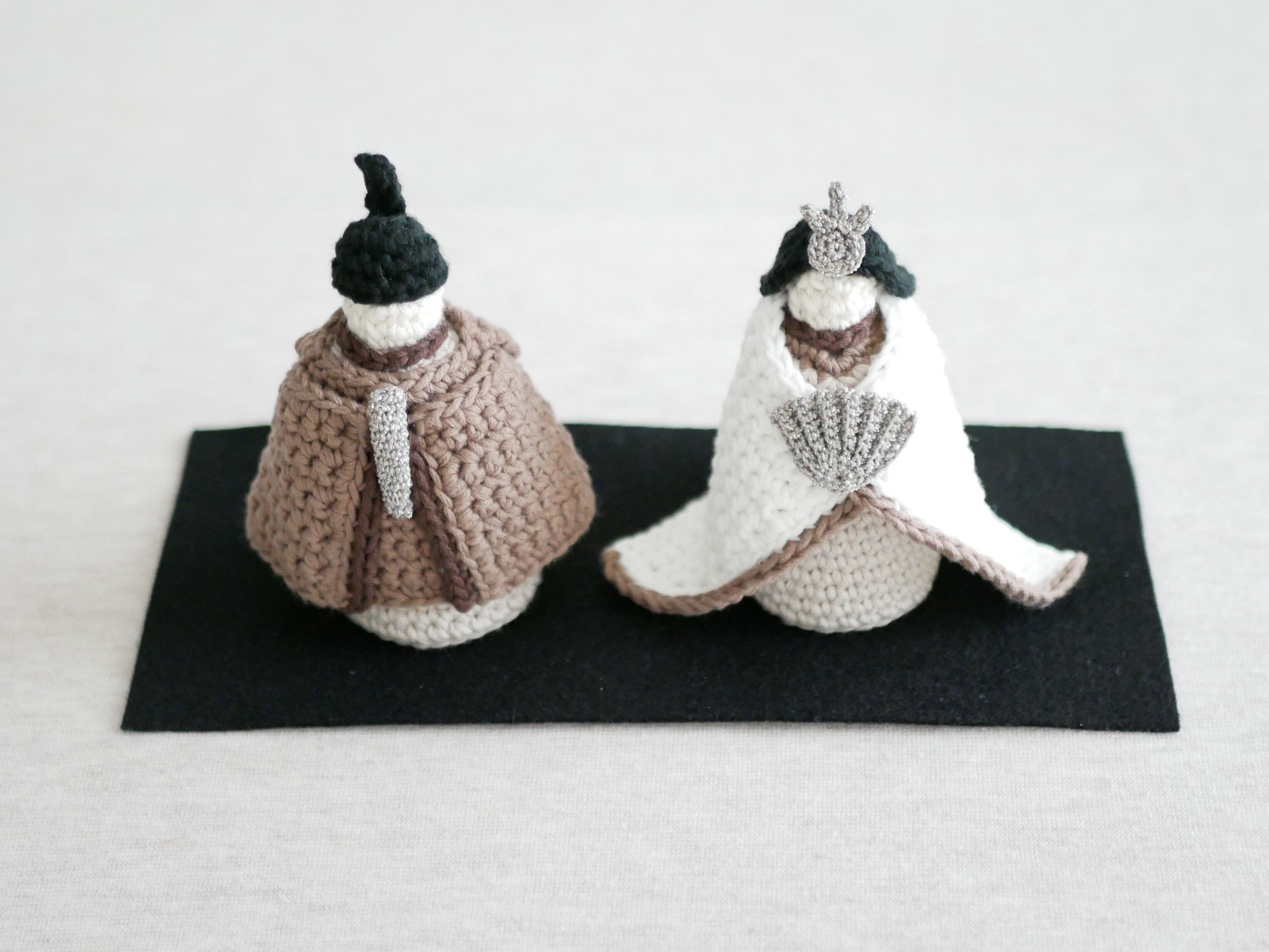 お雛様飾り　手編み　世界にひとつだけの作品です お雛様飾り 手編み 世界にひとつだけの作品です - handmadeIto | minne