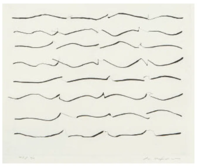 李禹煥 リー・ウーハン】 版画/ドライポイント 「From line 1」1981年