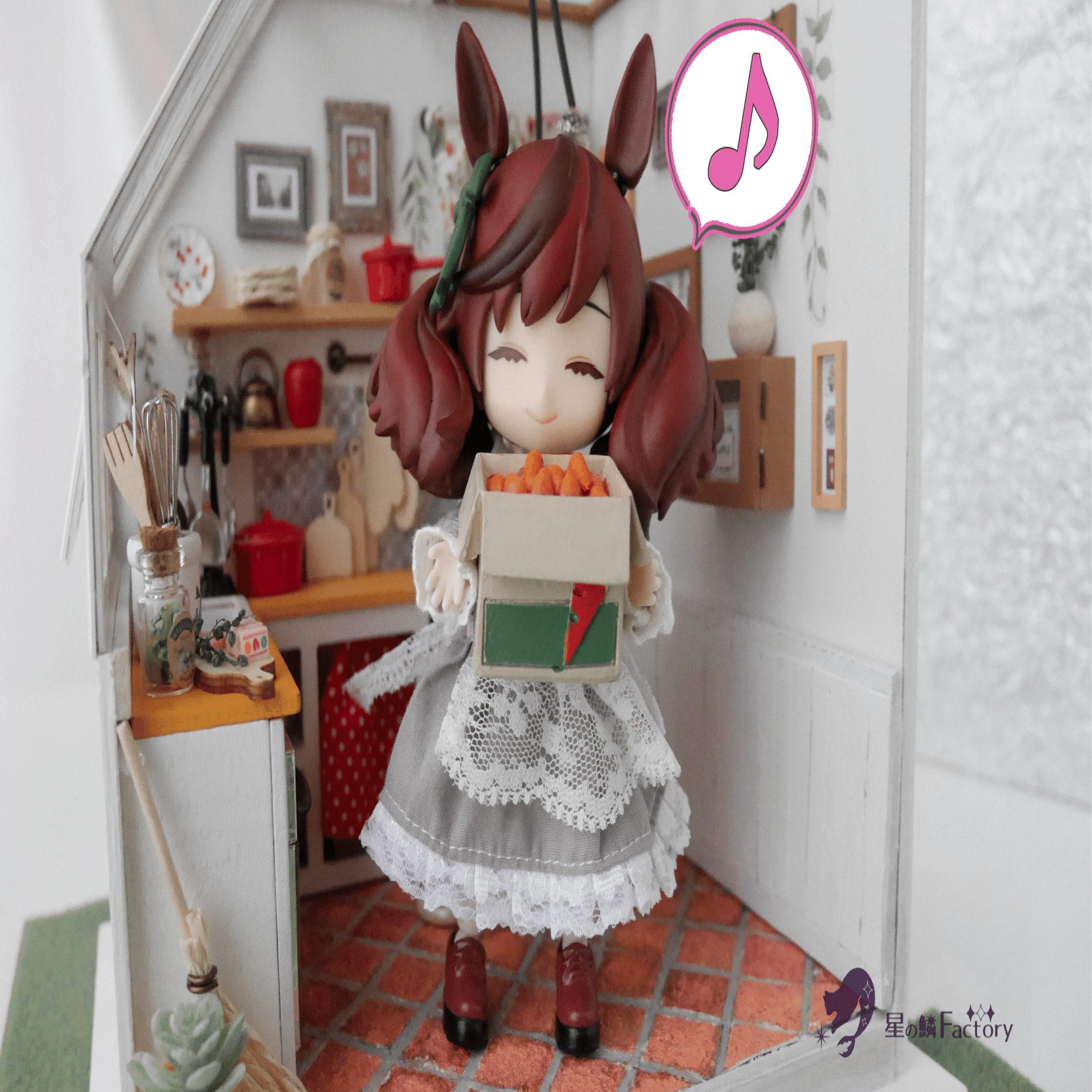 ロゼ様　リクエストオーダー品 ドールハウス　ハンドメイド1/12 1/12ドールに🏠✨つくるんですのドールハウスを作りました｜星屑ロゼ