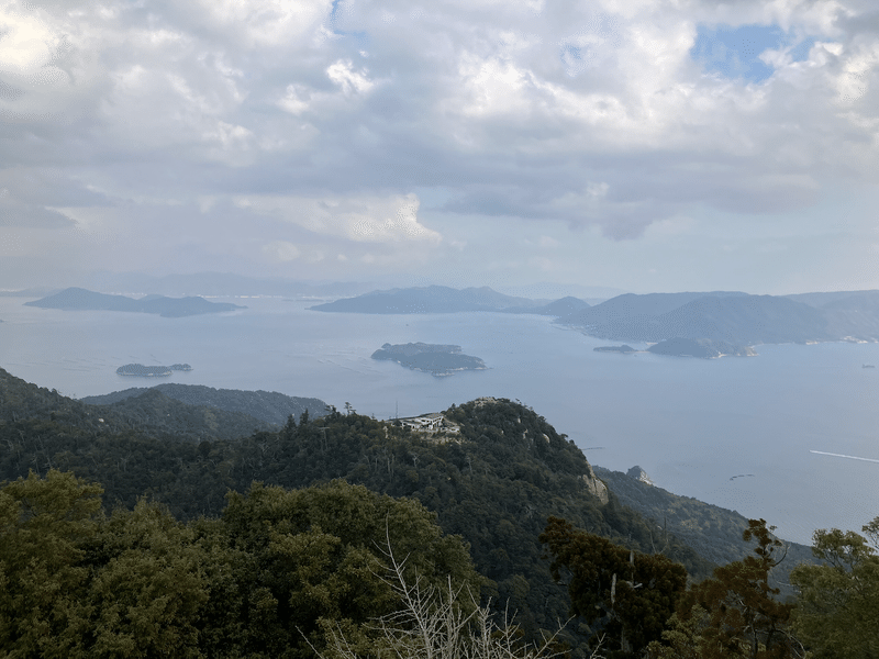 弥山山頂からの眺め