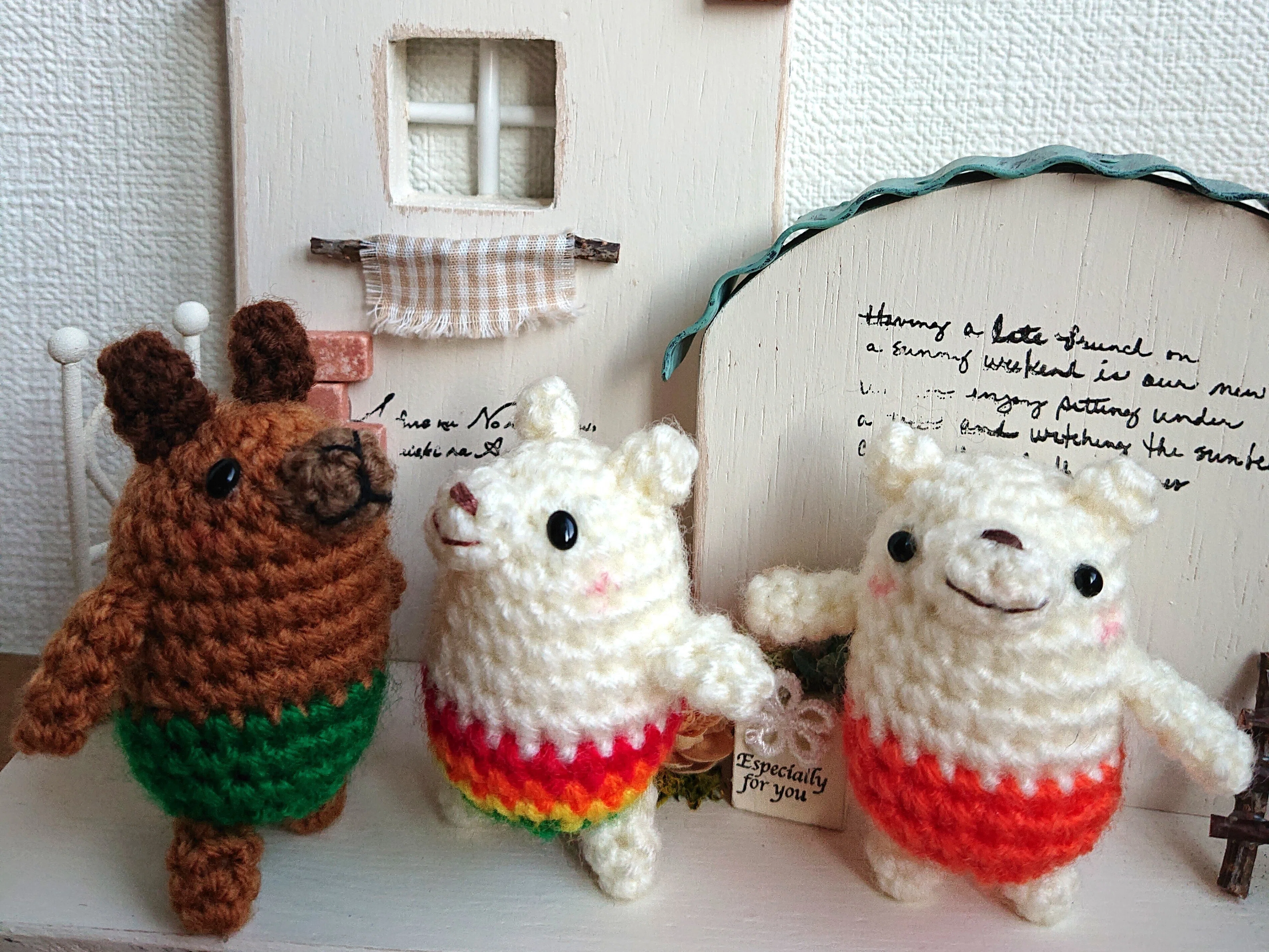 あみぐるみ ひなた🐰&しろくまちゃん🐻の 『あみぐるみ情報局