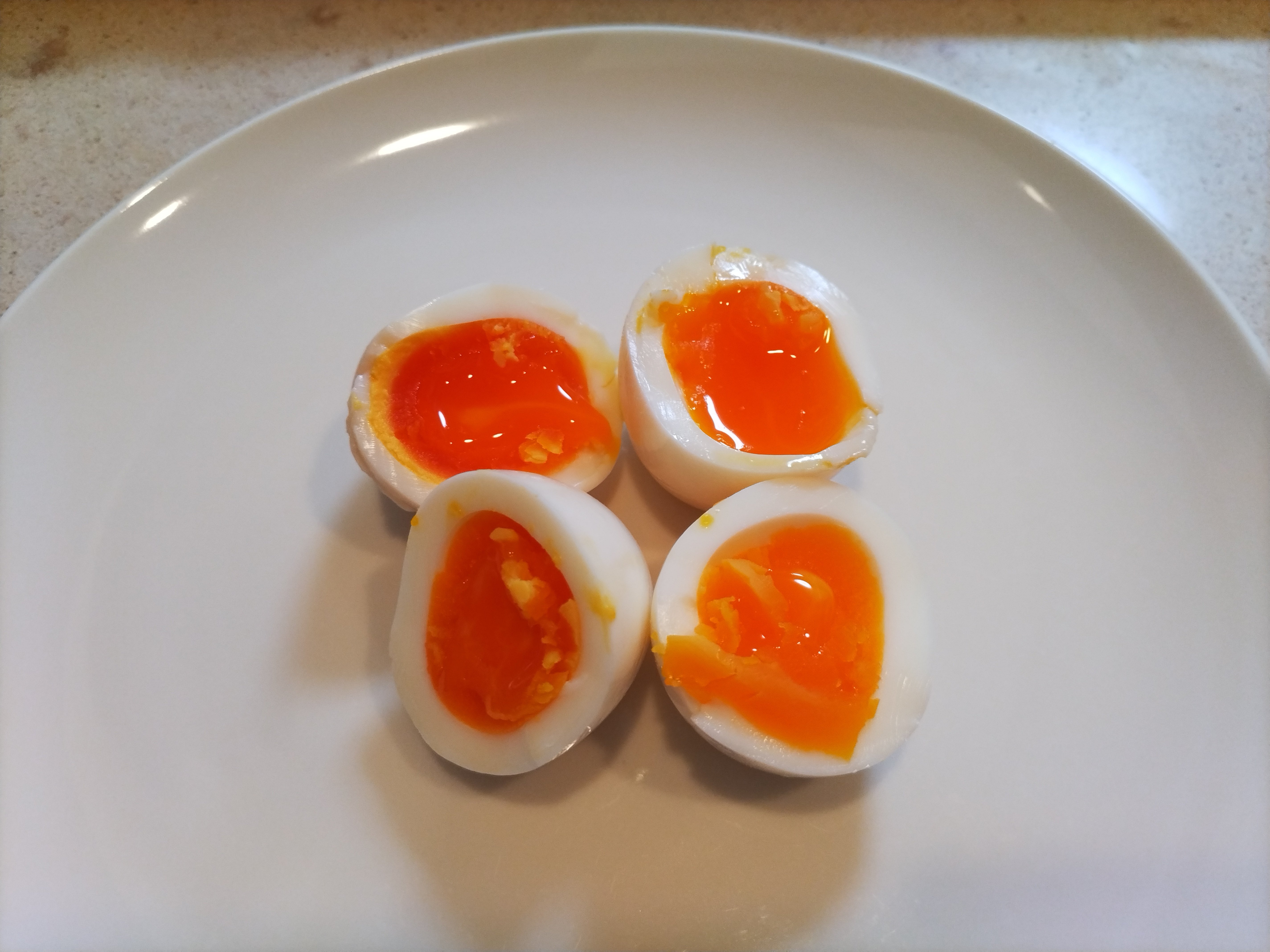 トロッとできた〜！ホットクックde半熟味玉。｜ようこ