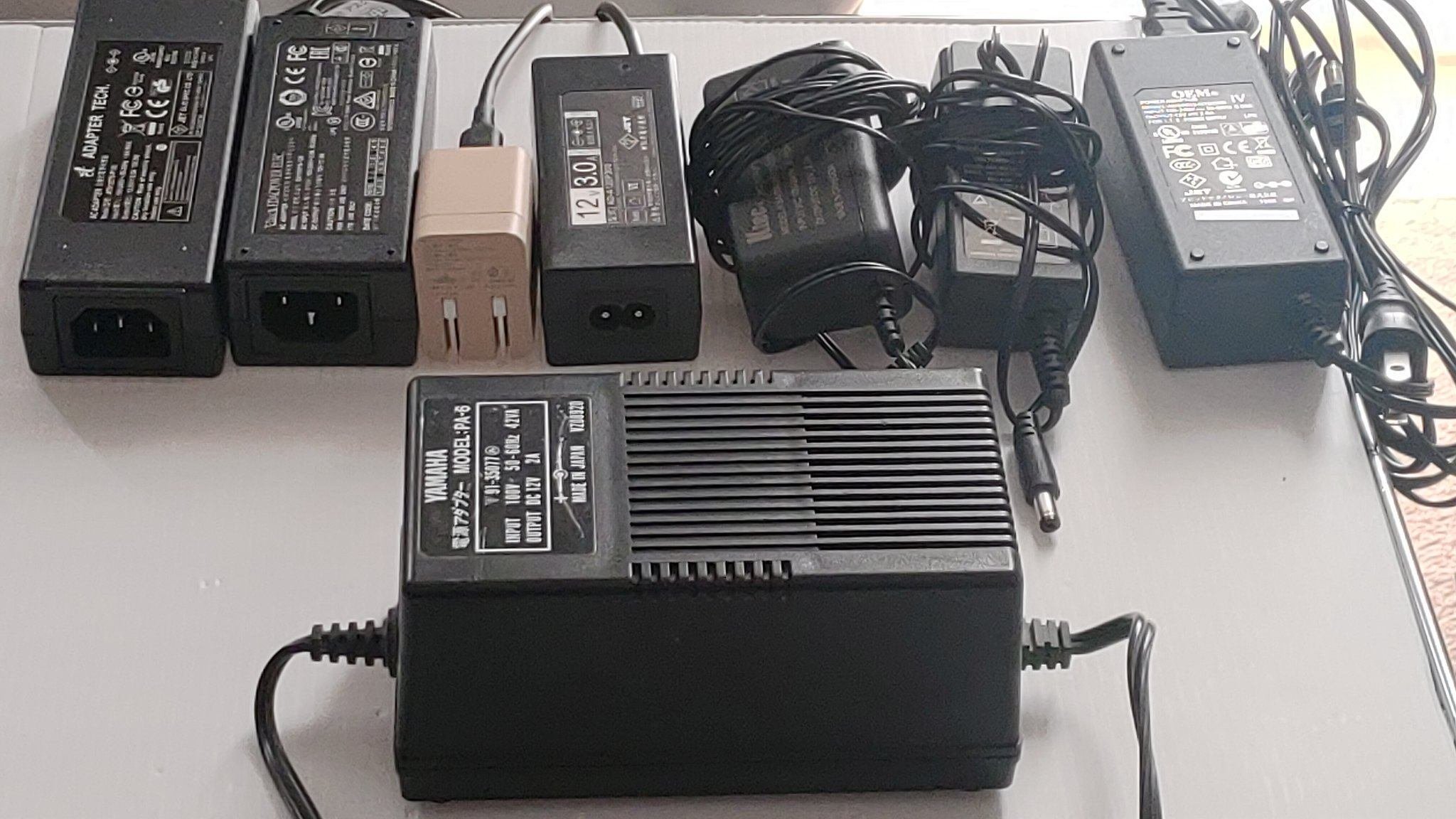 YAMAHA MU2000 ACアダプター付属 MU2000のACアダプタごとの消費電力比較｜tak