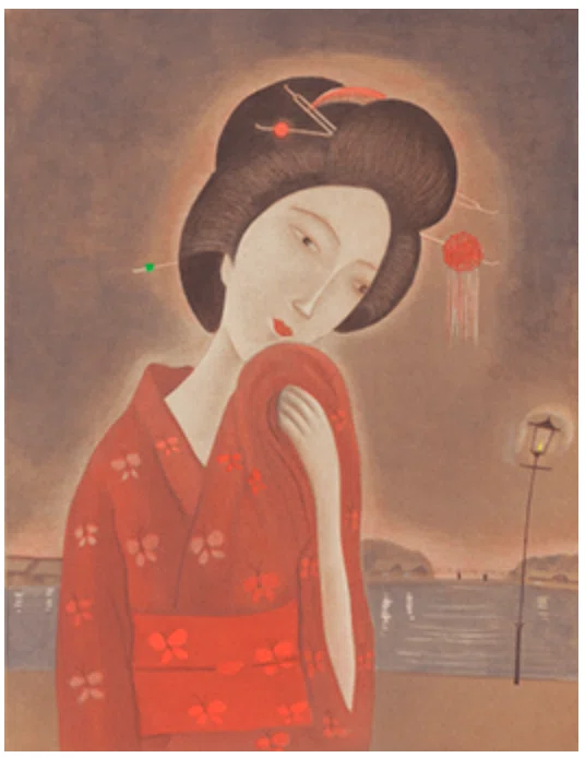 斎藤真一】 版画/エッチング 「隅田川」 査定 買取 致します。｜井浦歳