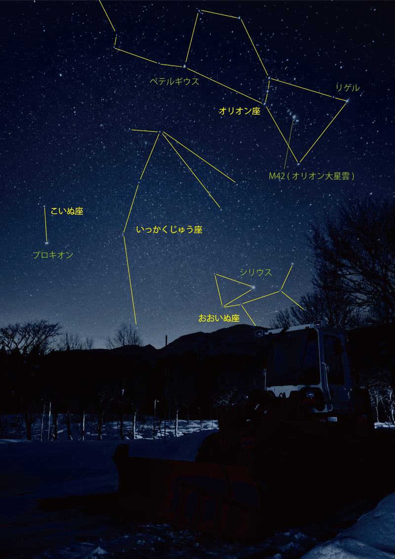 オリオン大星雲も写っています