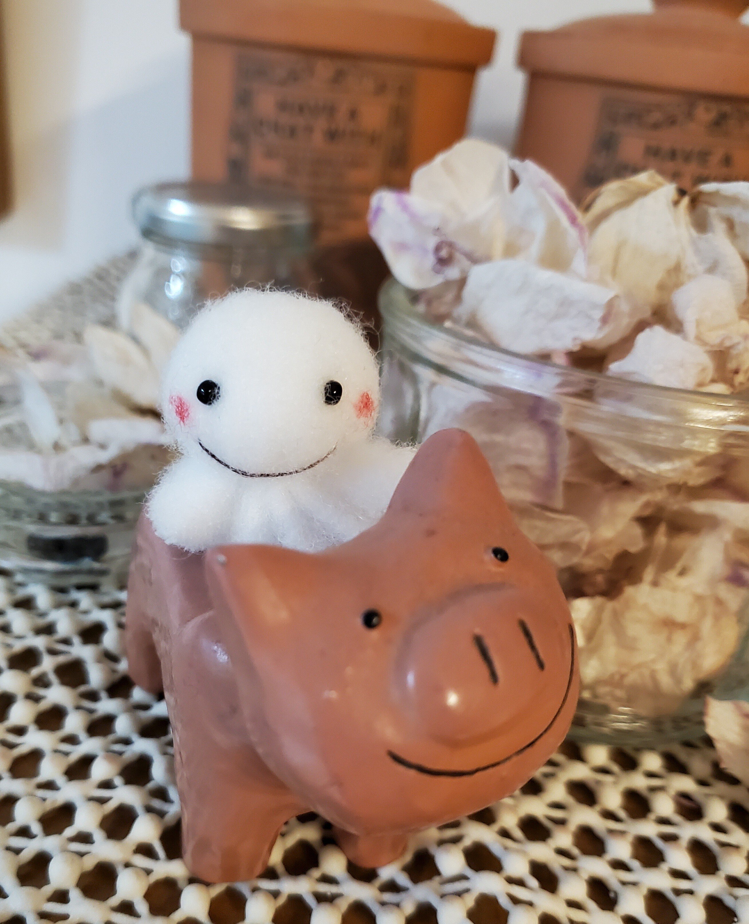 森の中の仔豚 ぬいぐるみ アーティストベア 海外作家様 ハンドメイド ブタ 森の中の仔豚 ぬいぐるみ アーティストベア 海外作家様 ハンドメイド ブタ