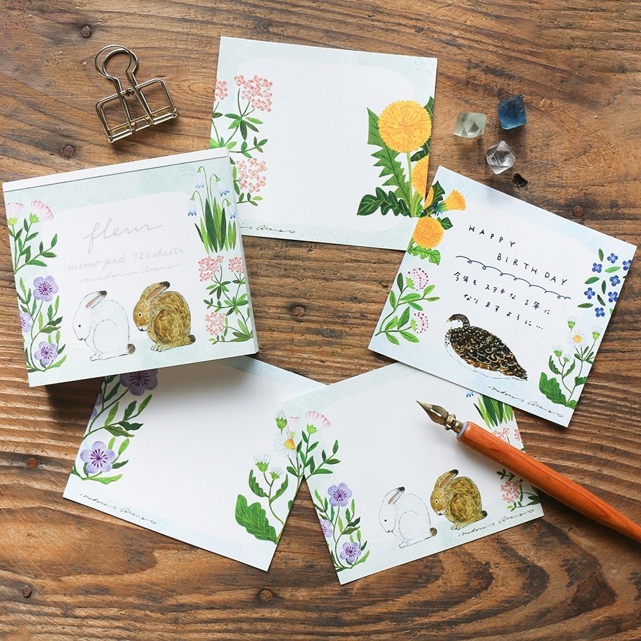 2024 春の新作④ 浅野みどり ブロックメモ｜表現社 cozyca products