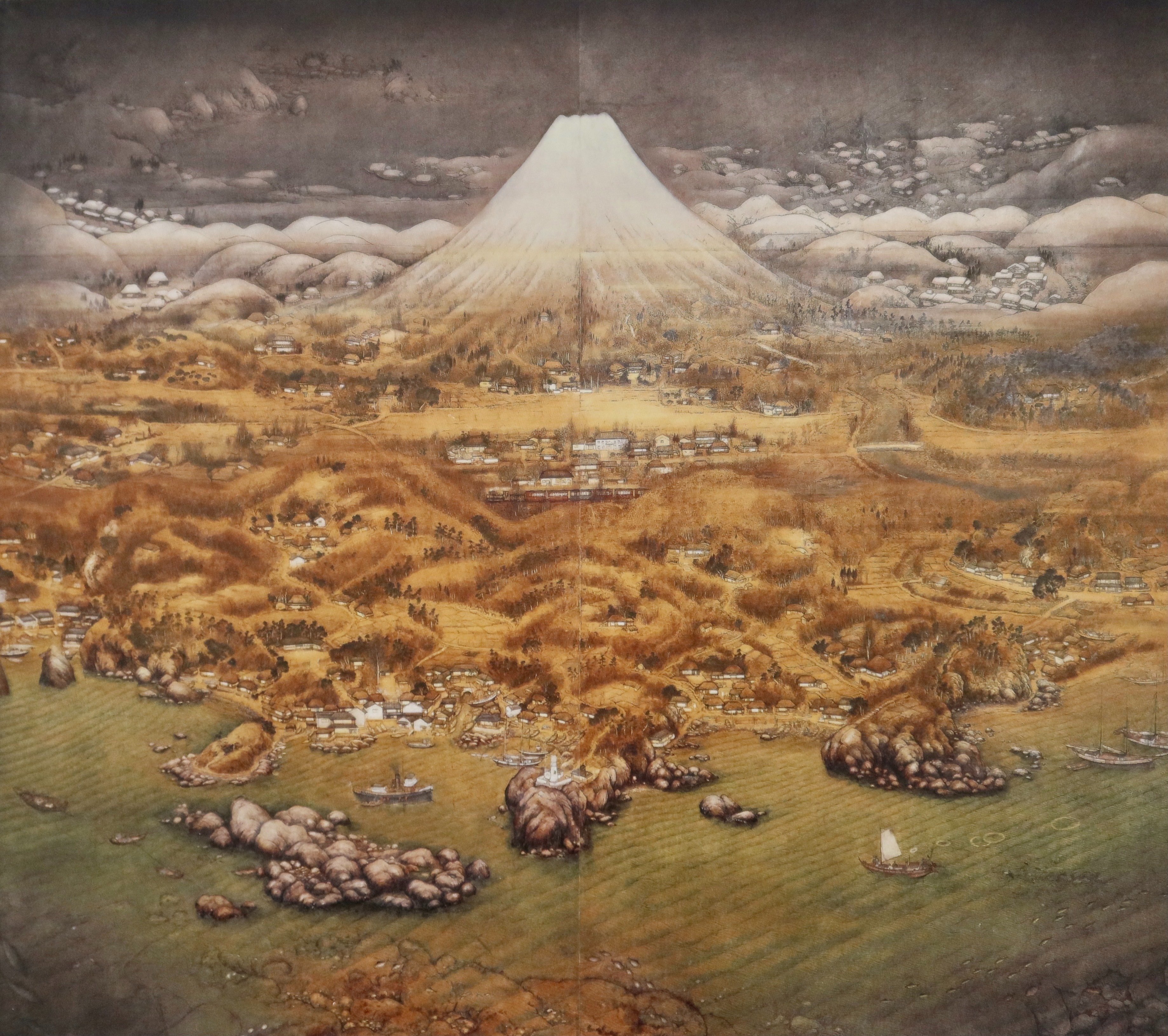 絵画　伊豆国立公園 徒然雲 染まらぬ美【不染鉄】奈良県立美術館｜kumokichi