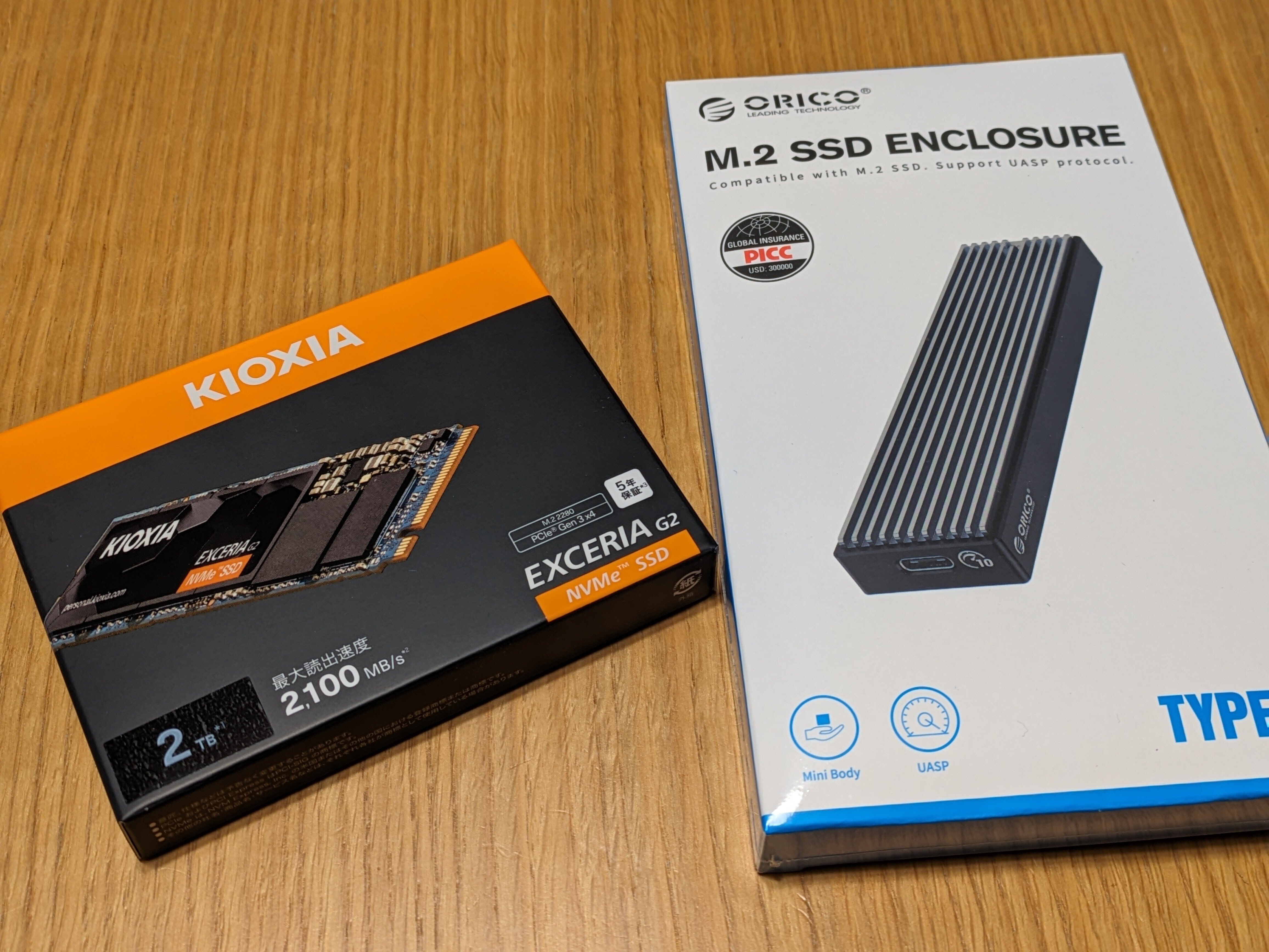 NVMe SSDで軽量高速ポータブルSSDを作ってみた｜ytkampf_fps0