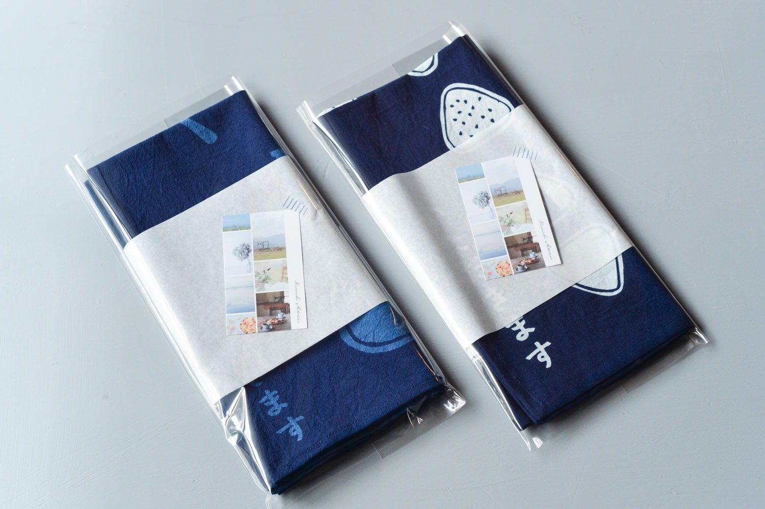 ギフトにも！藍染めのお弁当包み、全種類再入荷しています。｜くらし