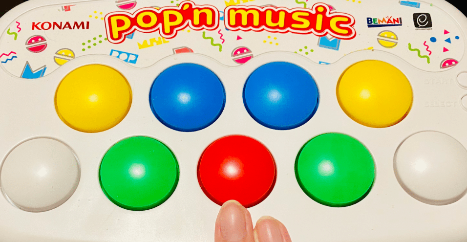 おうちポップン日記】pop'n music専用コントローラ コンパクトモデル 