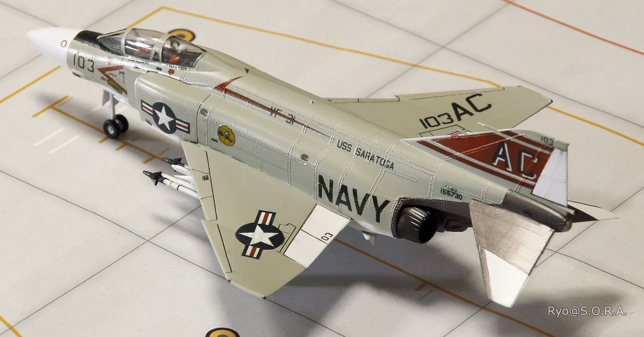 戦闘機プラモデル完成品1／72ハセガワ　ファントム プラモデル製作記 ハセガワ 1/72 マクダネル・ダグラス F-4J