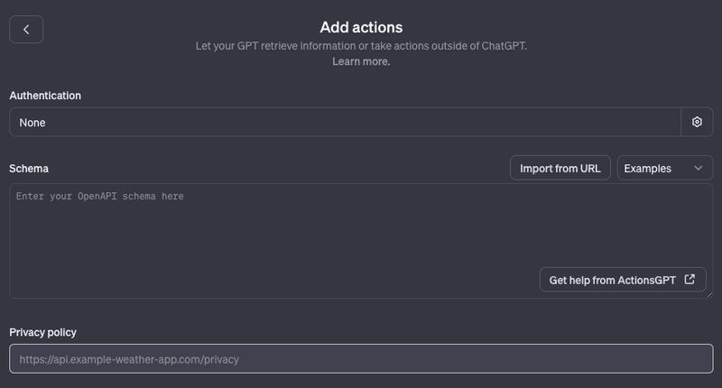 Add actions