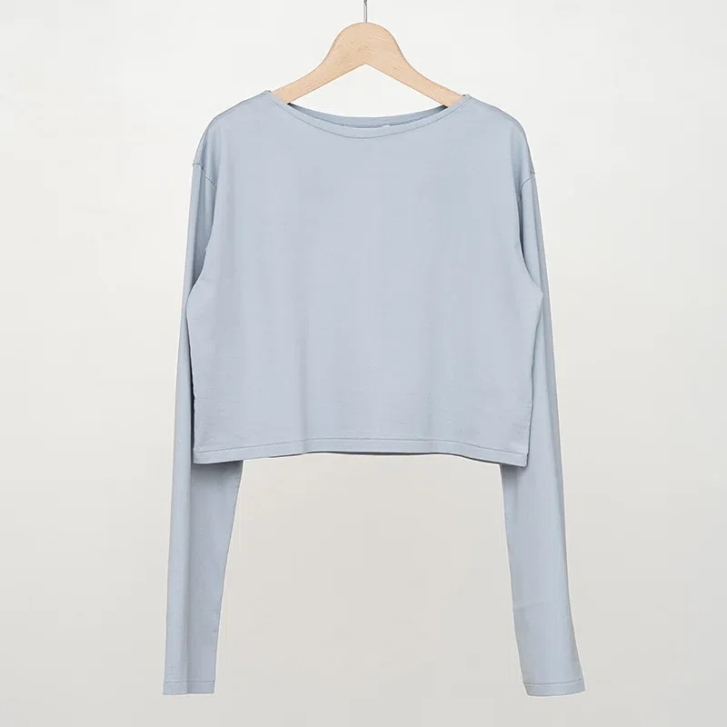 AURALEE / オーラリー | 2023SS | ORGANIC COTTON HIGH GAUGE JERSEY BOAT NECK L/S TEE ボートネック クロップド Tシャツ | 1 | ブラウン | レディース AURALEE ORGANIC COTTON HIGH GAUGE JERSEY BOAT NECK L/S TEE – Chum!