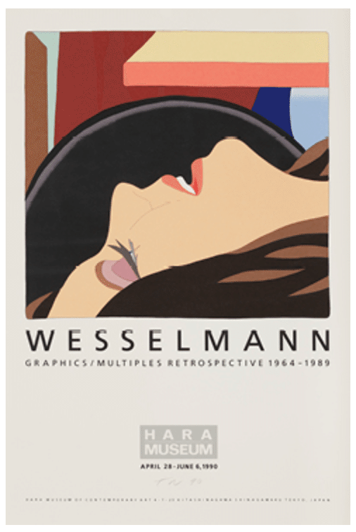 真作 トムウェッセルマン 直筆サイン入 ポスター TomWesselmann untitleduntitled|トム・ウェッセルマンTom Wesselmann