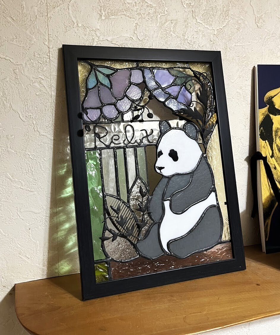 パンダの作品パート1｜miki@ガラスクリエイター