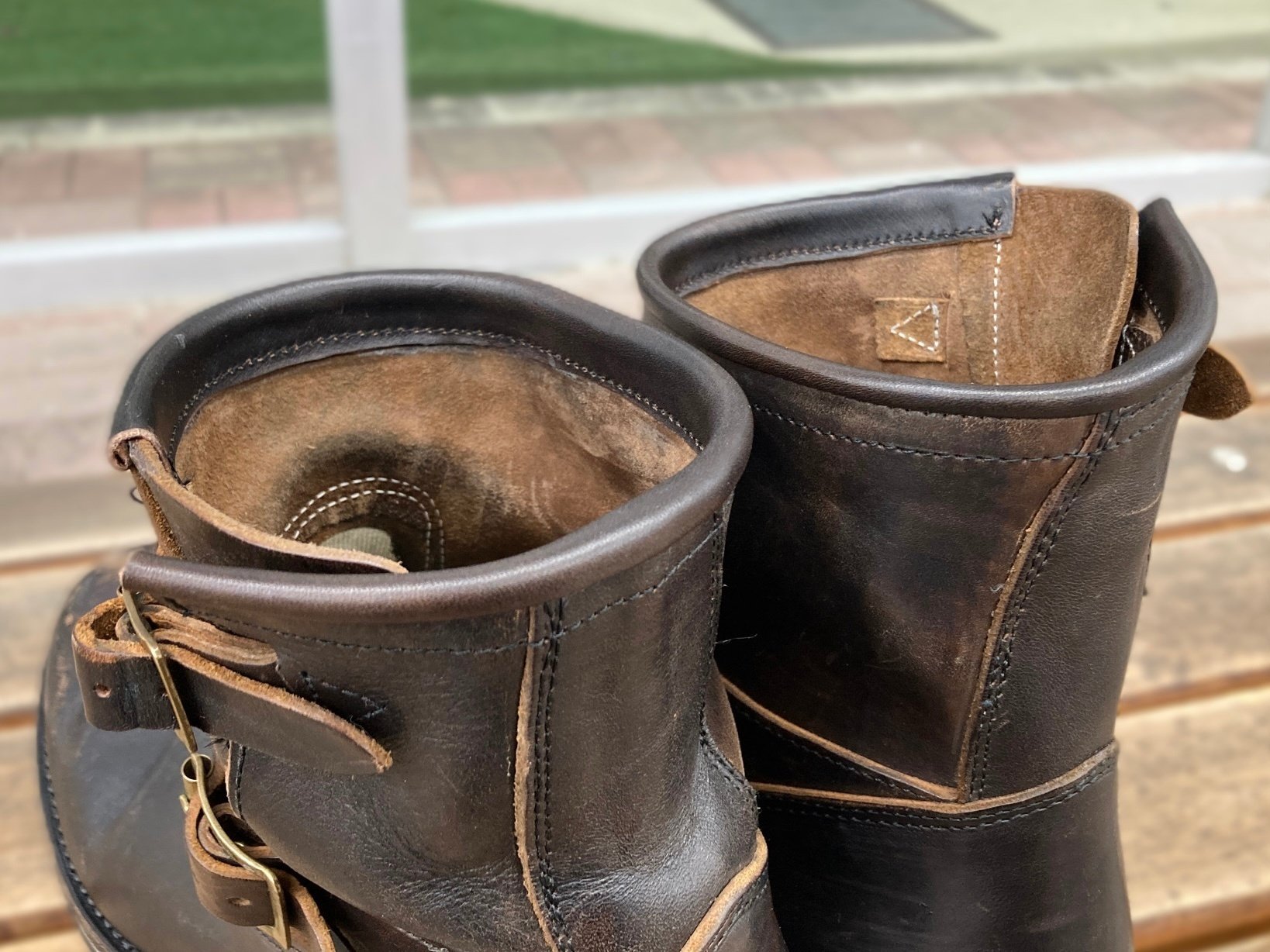 Leather Dyed/レザーダイ】「茶芯」革染め｜CREA Repair & Handcrafts/roca