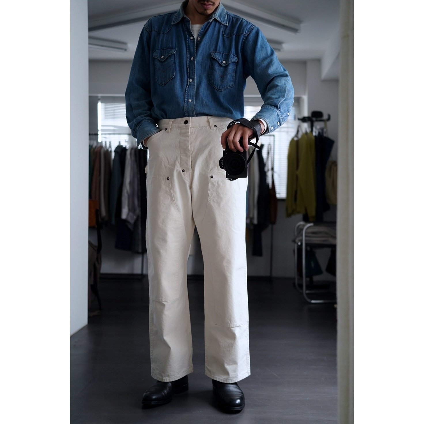 パンツ refomed RIGHT HANDED DOUBLE KNEE PANTS 1 refomed / リフォメッド