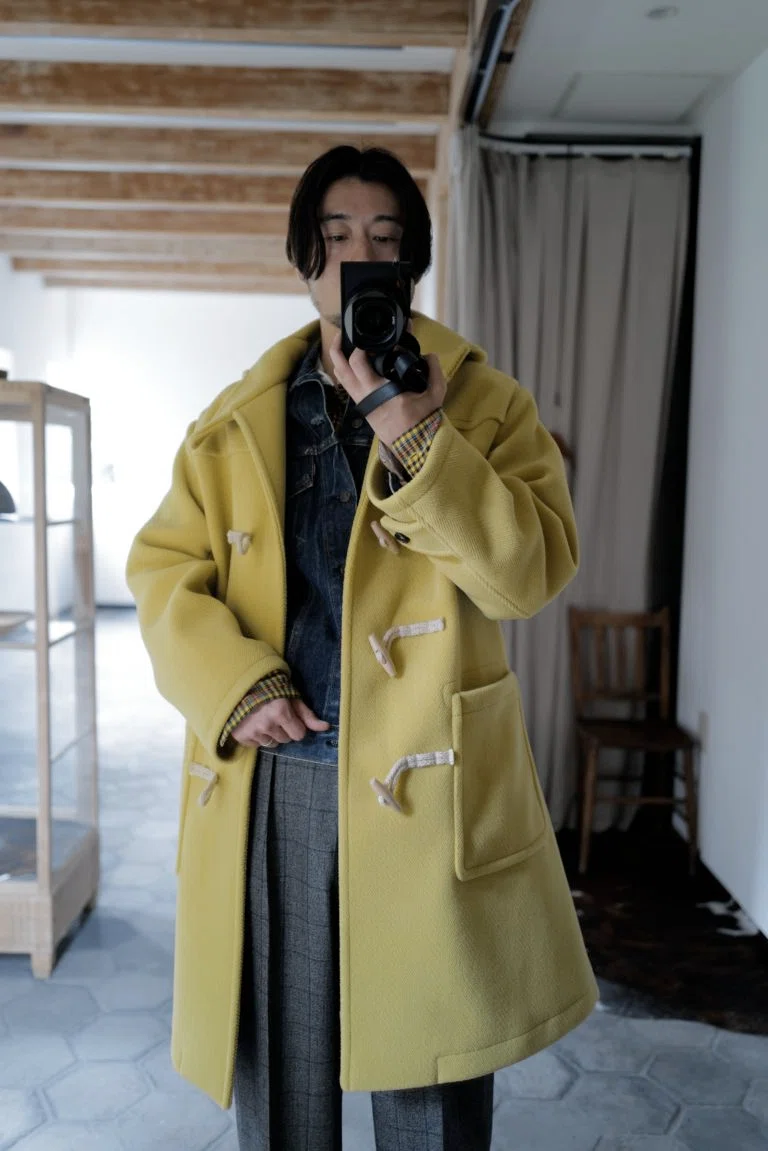 kakinoha Duffle Coat Yamabuki（イエロー）／サイズ1 Gジャンが好きらしい : CLASS/ensou./Big E/Lee｜まさき｜人生を