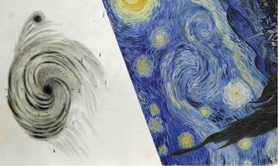 ゴッホの見た星空（6） 《星月夜》の渦巻は渦巻銀河M51なのか