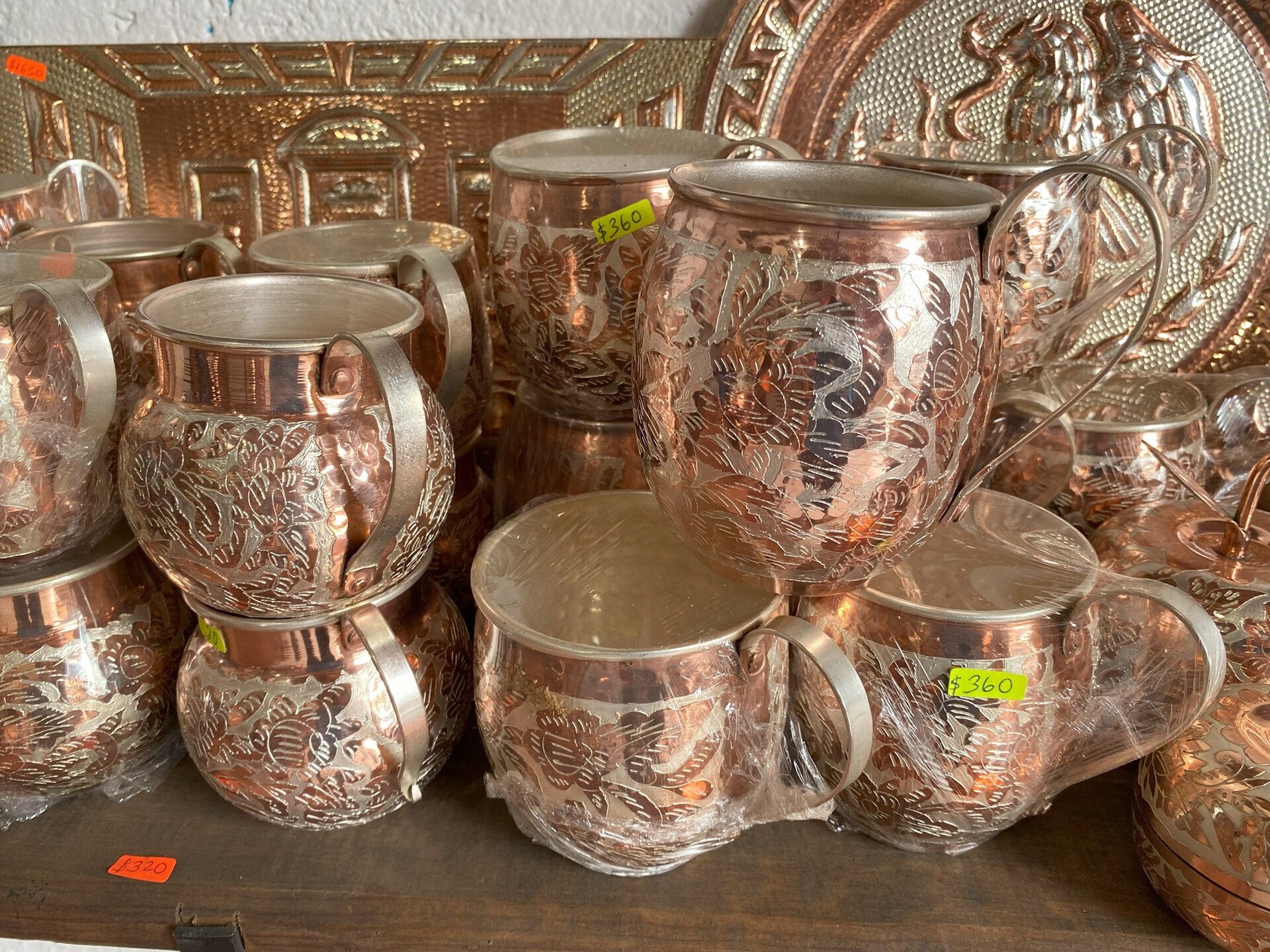 メキシコ、サンタ クララ デル コブレのエッチング銅製品｜河辺達朗