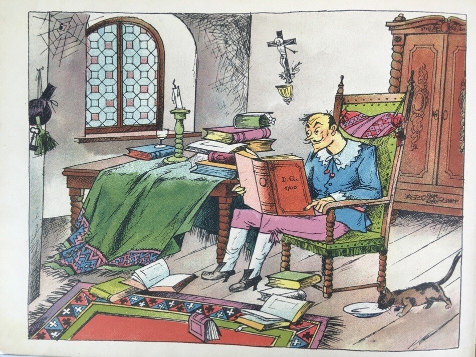 セルバンテス「ドン・キホーテ」絵本 1924年 マインツ刊｜極東書店