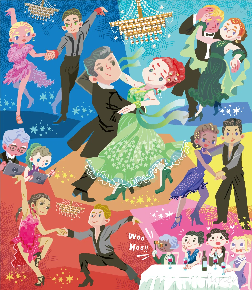 仕事】舞踏会にも行ったことない人が描いたダンス｜funeno