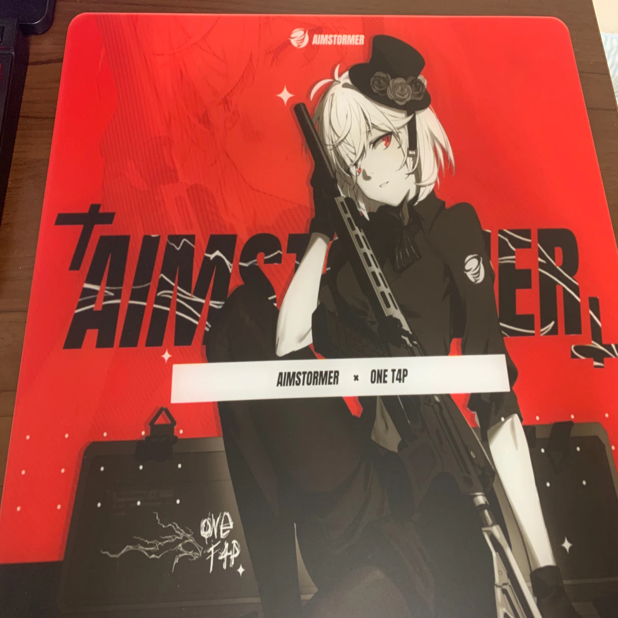 Dream Gamer Thunder Glass Mousepad AIMSTORMER Red(V1) レビュー 