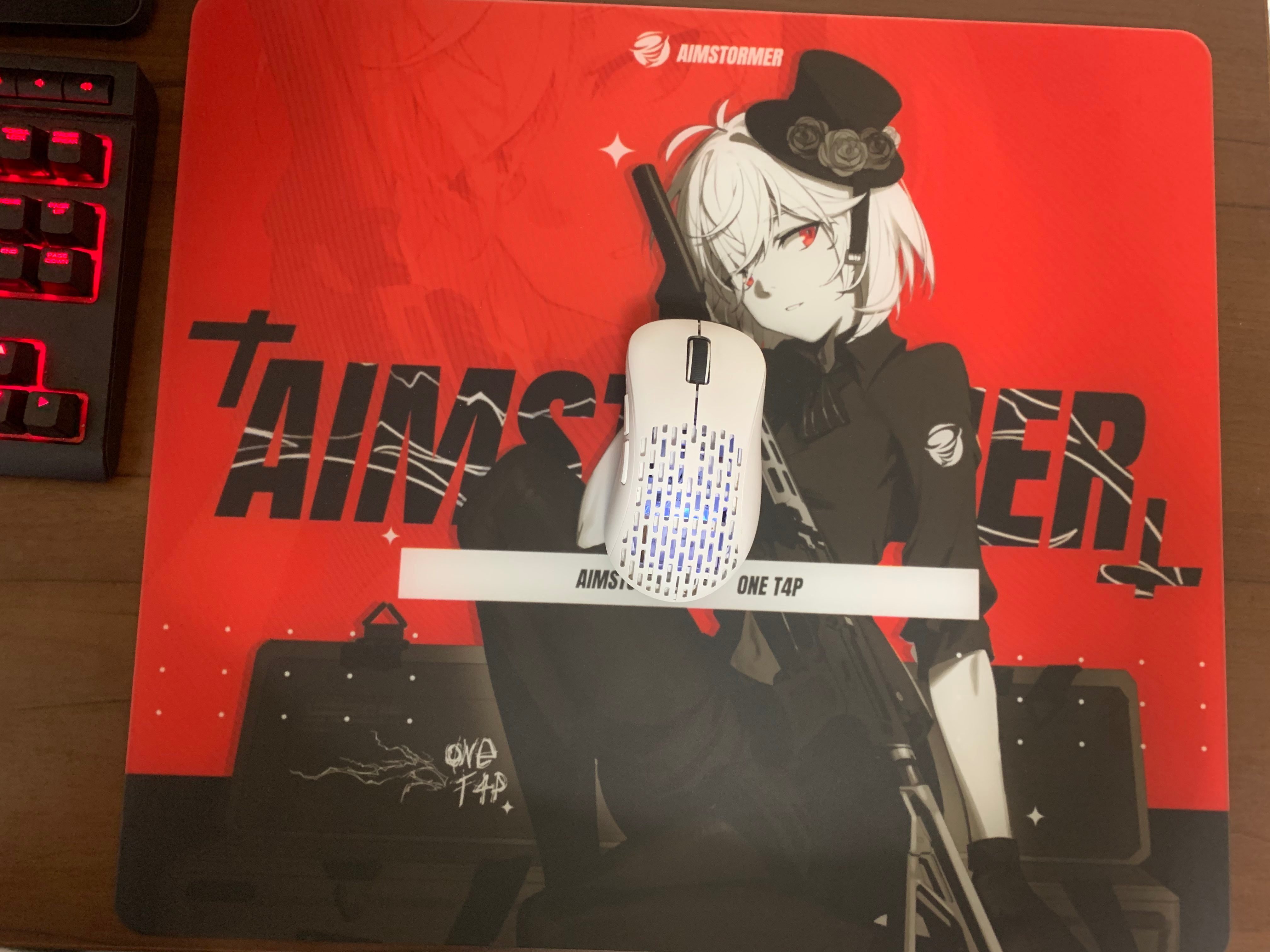 その他 Thunder Glass Mousepad AIMSTORMER OneT4p Dream Gamer Thunder Glass Mousepad AIMSTORMER OneT4p 45 x 40