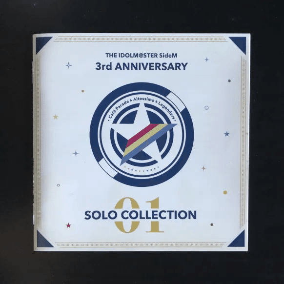 THE IDOLM@STER SideM 3rd ANNIVERSARY SOLO COLLECTION 01のジャケット