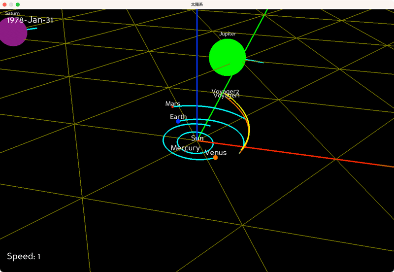 Python Panda3Dライブラリで太陽系シミュレーターを作成する|creativival
