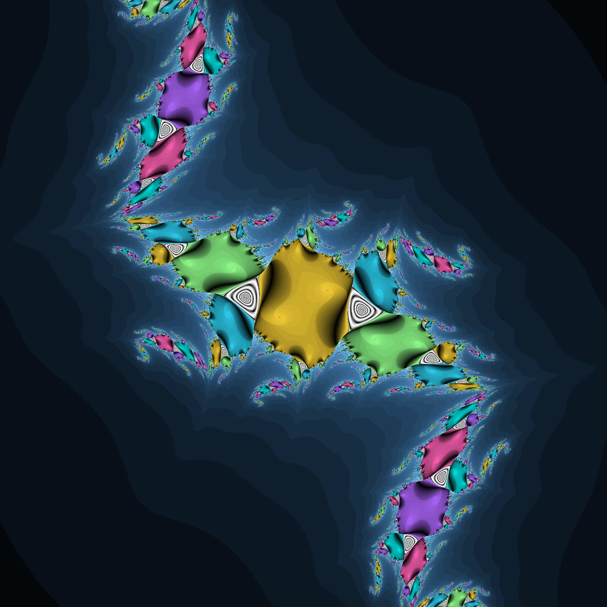 This Week's Fractal 30 (con(z)^2-ixy+c)｜108Hassium