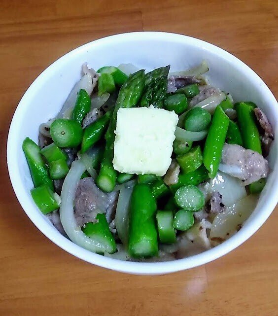 アスパラスタミナ丼