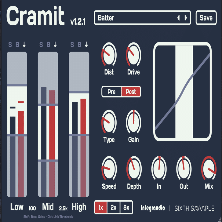 マルチバンドコンプ｜し～む